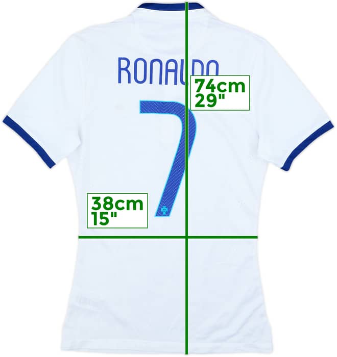 2014-15 Portugal Authentic Away Shirt Ronaldo #7 - 10/10 - (S)