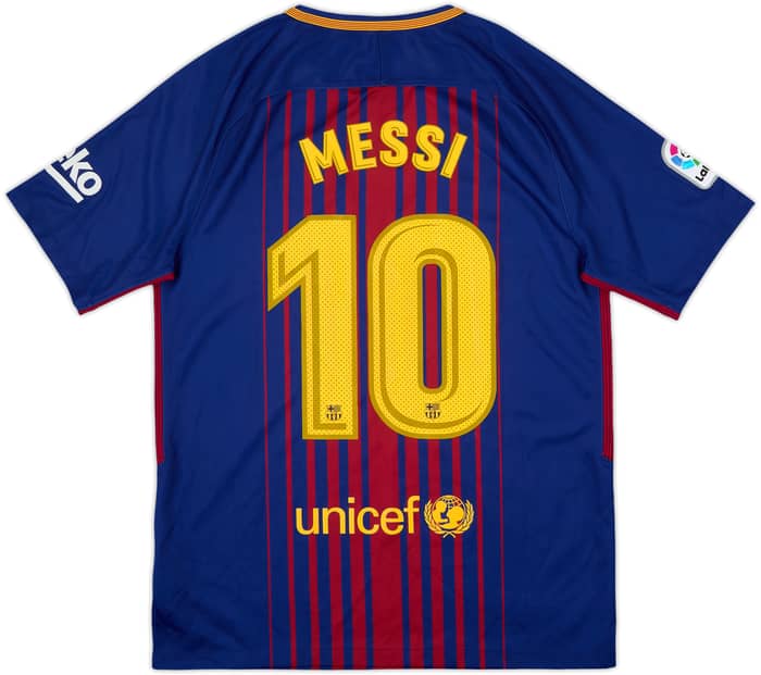 2017-18 Barcelona Home Shirt Messi #10 - 10/10 - (M)