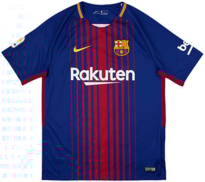 2017-18 Barcelona Home Shirt Messi #10 - 10/10 - (M)