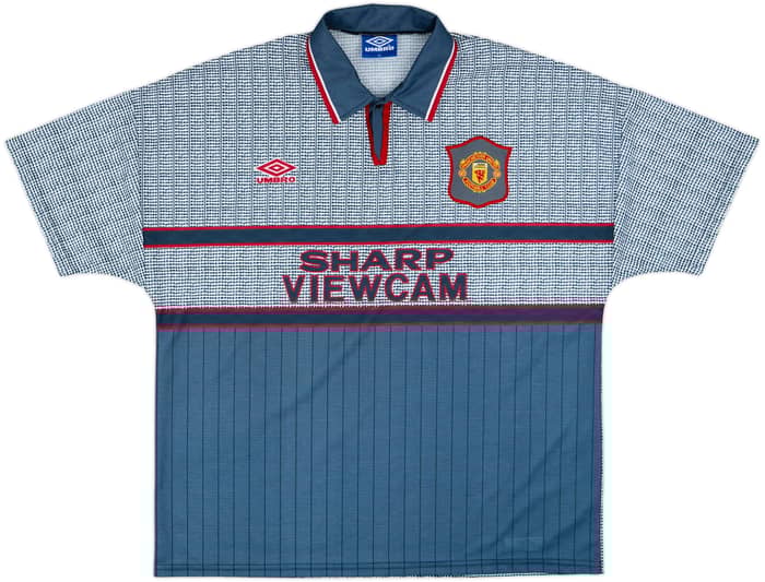 1995-96 Manchester United Away Shirt Beckham #24 - 10/10 - (XL)