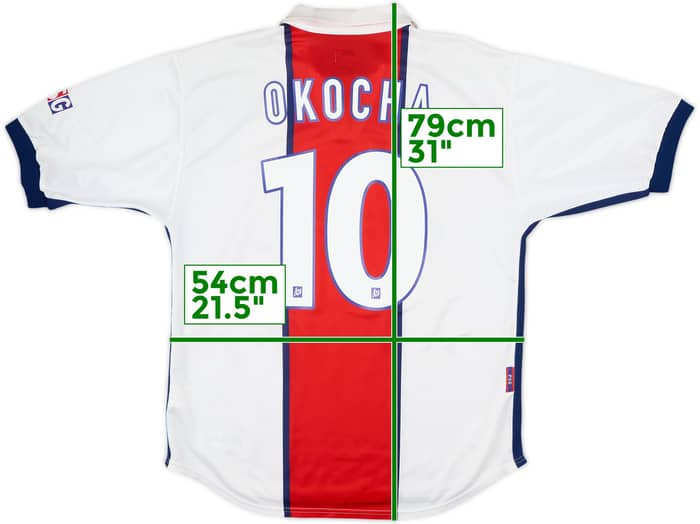 1998-99 Paris Saint-Germain Away Shirt Okocha #10 - 8/10 - (L)