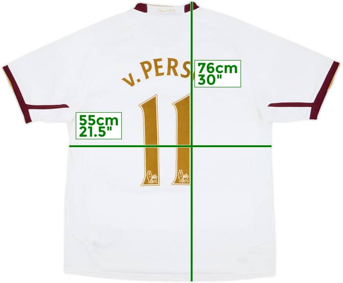 2007-08 Arsenal Away Shirt v.Persie #11 - 8/10 - (L)