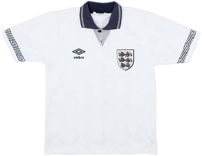 1990-92 England Home Shirt - 8/10 - (L.Boys)