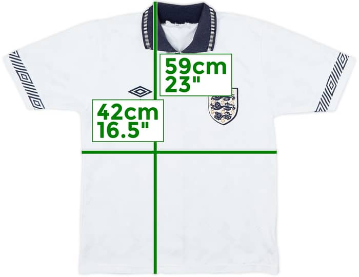 1990-92 England Home Shirt - 8/10 - (L.Boys)