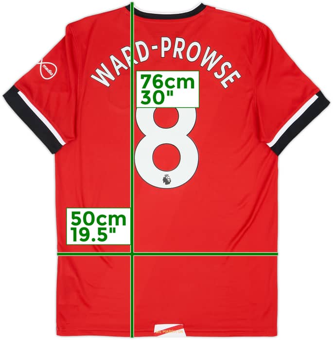 2020-21 Southampton Home Shirt Ward-Prowse #8 - 8/10 - (M)