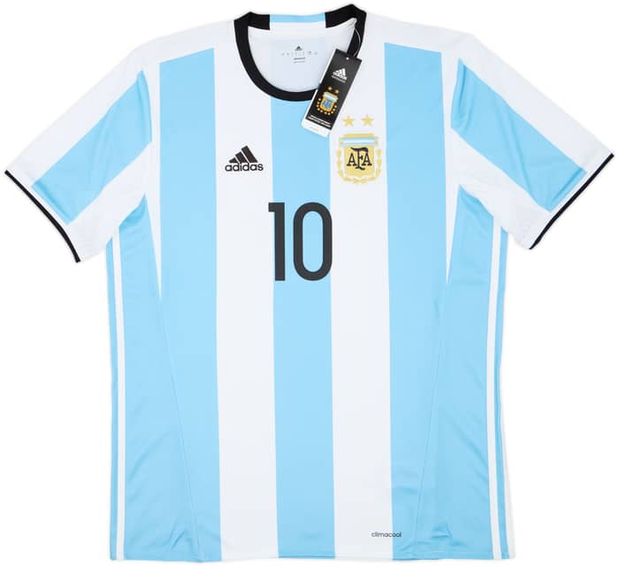 2016-17 Argentina Home Shirt Messi #10 (L)
