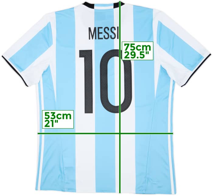 2016-17 Argentina Home Shirt Messi #10 (L)