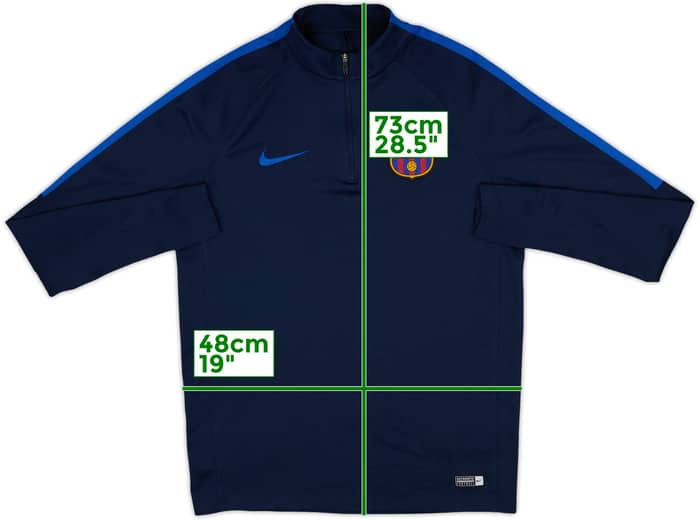 2016-17 Barcelona Nike 1/4 Zip Drill Top - 9/10 - (M)