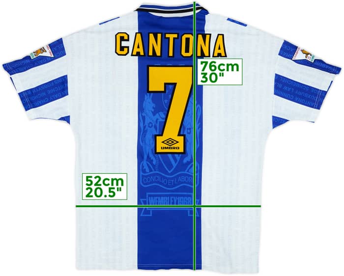 1994-96 Manchester United Third Shirt Cantona #7 - 8/10 - (L)