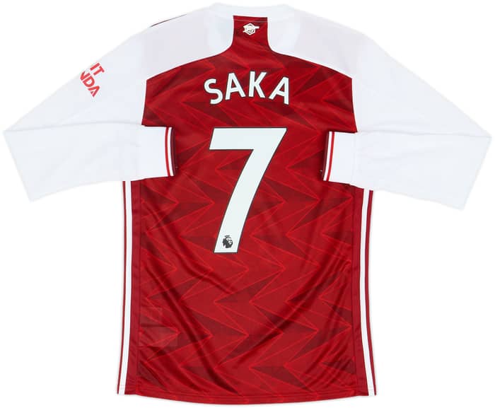 2020-21 Arsenal Home L/S Shirt Saka #7 (S)