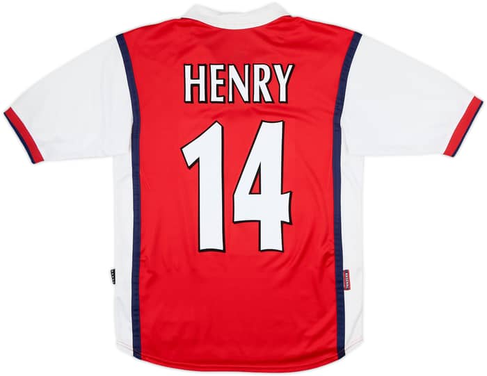 1999-00 Arsenal Home Shirt Henry #14 - 8/10 - (XL.Boys)