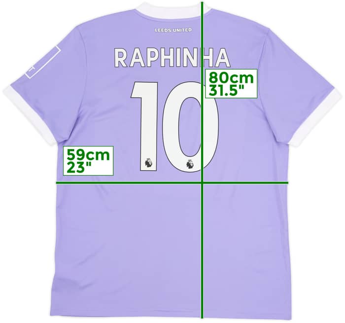 2021-22 Leeds United Third Shirt Raphinha #10 - 10/10 - (XL)