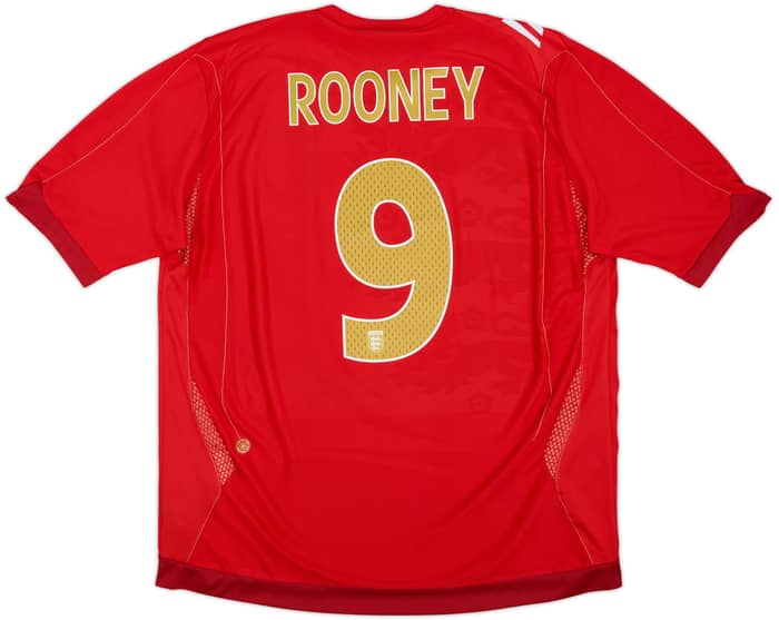 2006-08 England Away Shirt Rooney #9 - 4/10 - (XL)