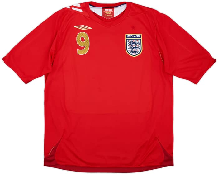 2006-08 England Away Shirt Rooney #9 - 4/10 - (XL)