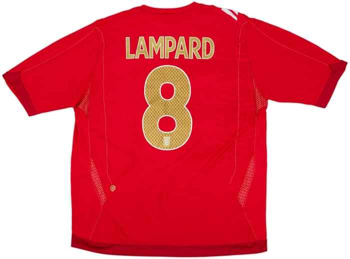 2006-08 England Away Shirt Lampard #8 - 6/10 - (XL)