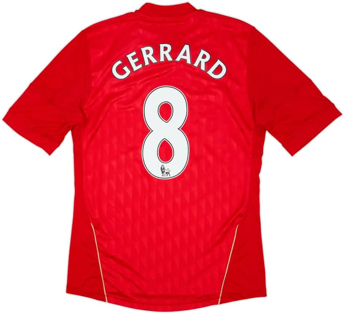 2010-12 Liverpool Home Shirt Gerrard #8 - 6/10 - (S)