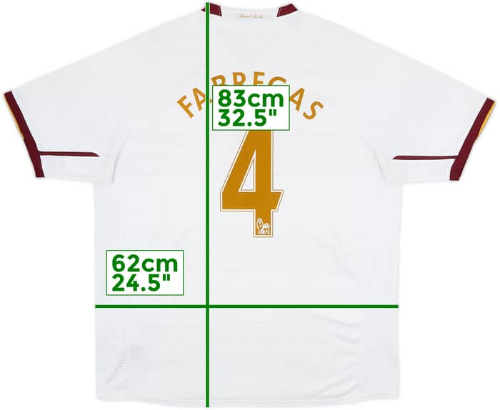 2007-08 Arsenal Away Shirt Fabregas #4 - 6/10 - (XL)