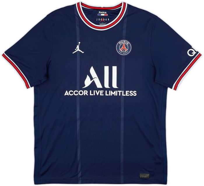 2021-22 Paris Saint-Germain Home Shirt Mbappe #7 - 10/10 - (L)