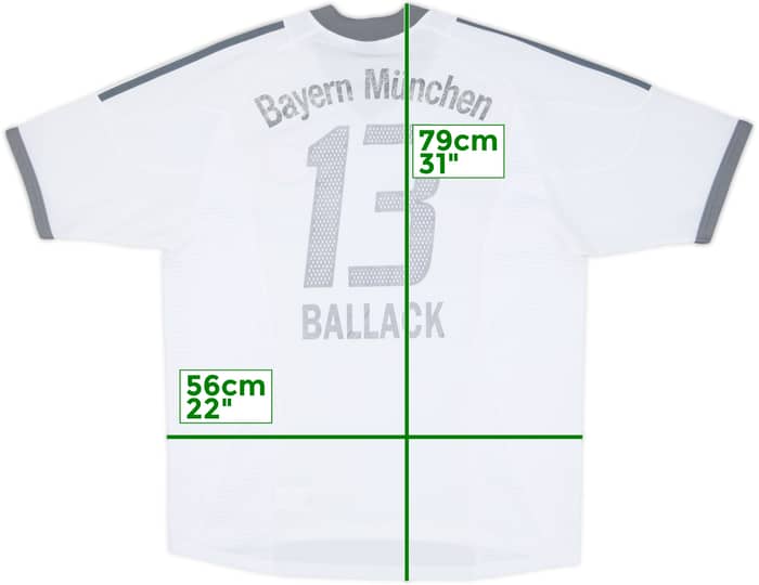 2002-03 Bayern Munich Away Shirt Ballack #13 - 5/10 - (L)