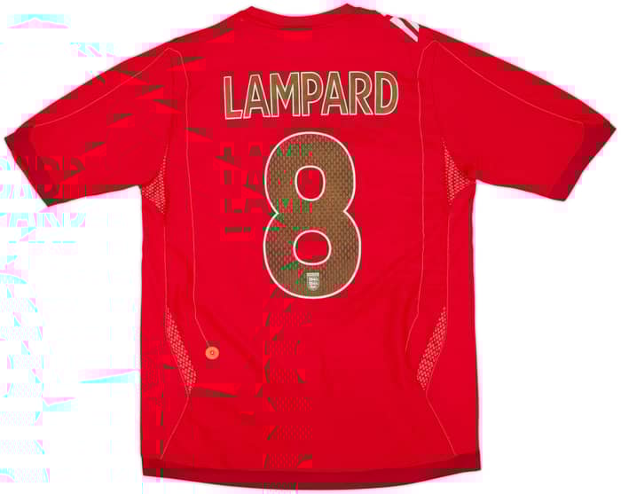 2006-08 England Away Shirt Lampard #8 - 6/10 - (M)
