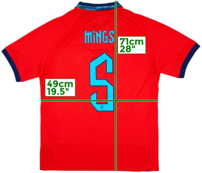 2022-23 England Away Shirt Mings #5 - 9/10 - (M)