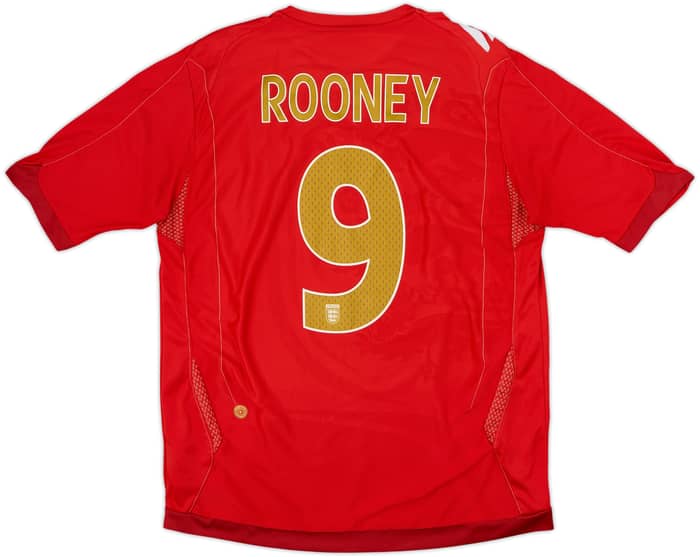 2006-08 England Away Shirt Rooney #9 - 5/10 - (L)