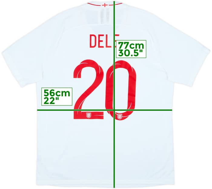 2018-19 England Authentic Home Shirt Dele #20 - 10/10 - (XL)