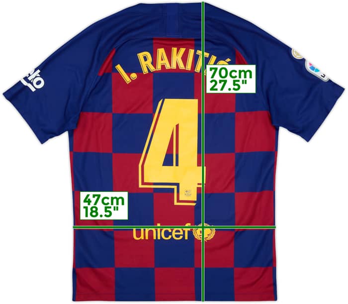 2019-20 Barcelona Home Shirt I.Rakitic #4 - 9/10 - (M)