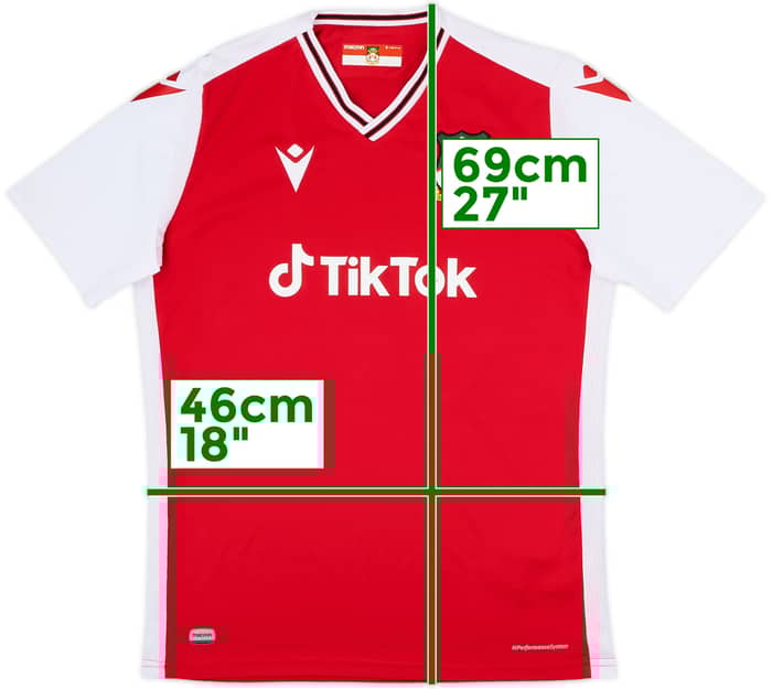 2021-22 Wrexham Home Shirt #12 - 7/10 - (S)