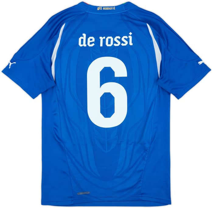 2010-12 Italy Home Shirt De Rossi #6 - 6/10 - (S)