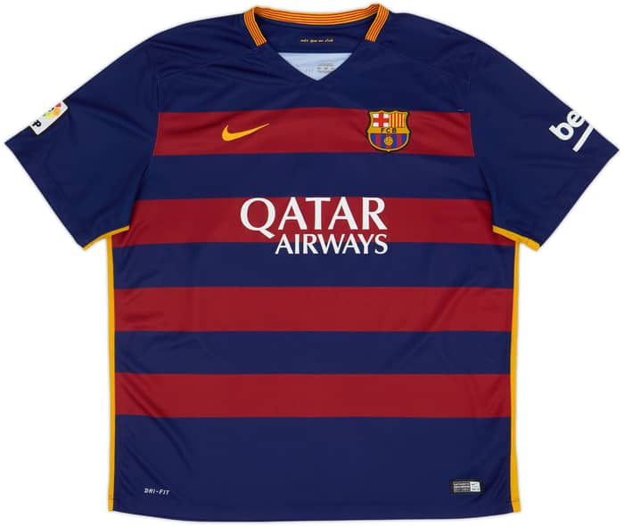 2015-16 Barcelona Home Shirt Messi #10 - 6/10 - (XXL)