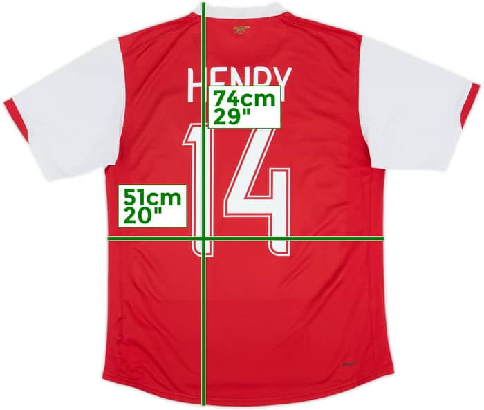2006-08 Arsenal Home Shirt Henry #14 - 6/10 - (M)