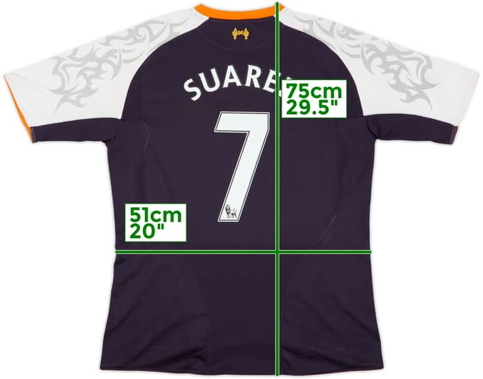 2012-13 Liverpool Third Shirt Suarez #7 - 5/10 - (L)