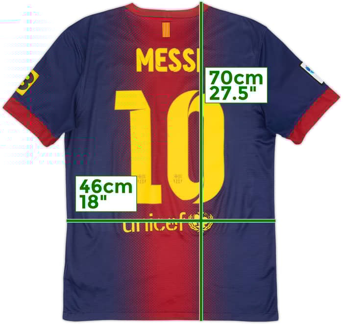 2012-13 Barcelona Home Shirt Messi #10 - 5/10 - (S)