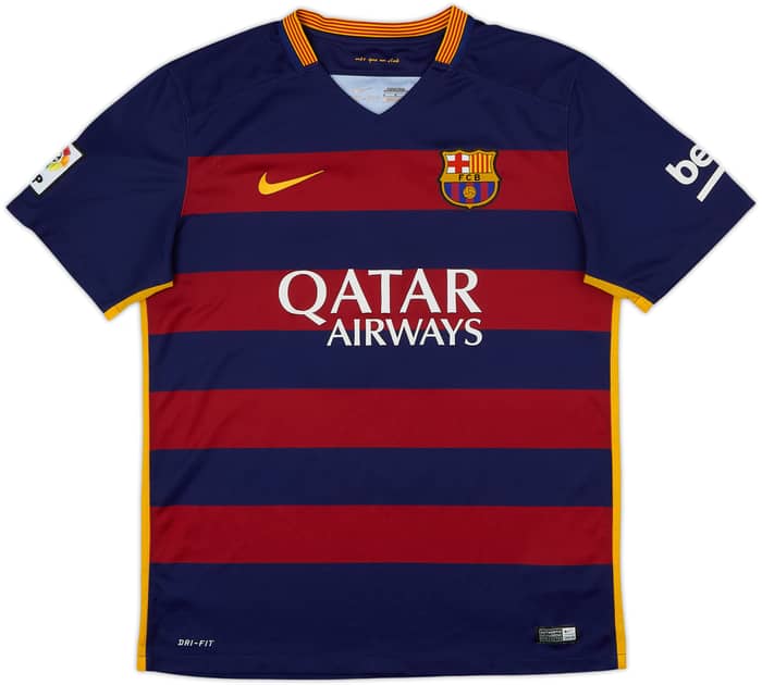 2015-16 Barcelona Home Shirt Messi #10 - 9/10 - (L)