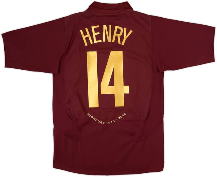 2005-06 Arsenal Home Shirt Henry #14 - 8/10 - (M)