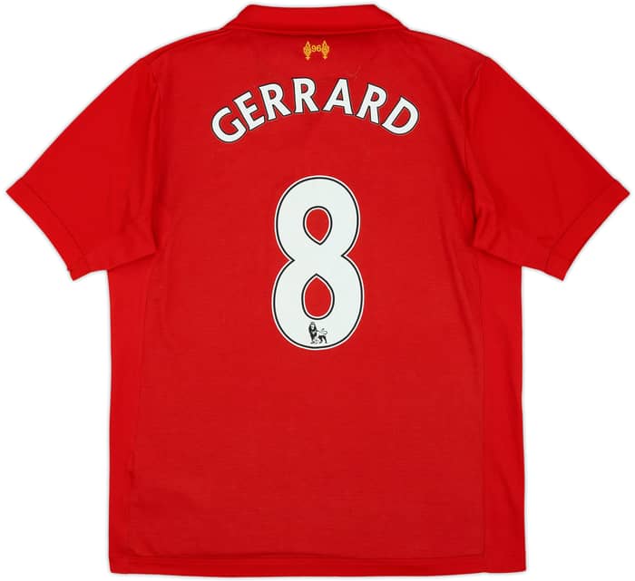 2012-13 Liverpool Home Shirt Gerrard #8 - 6/10 - (M)