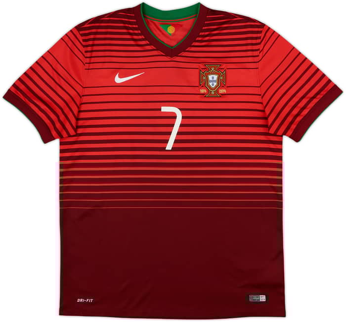 2014-15 Portugal Home Shirt Ronaldo #7 - 6/10 - (L)
