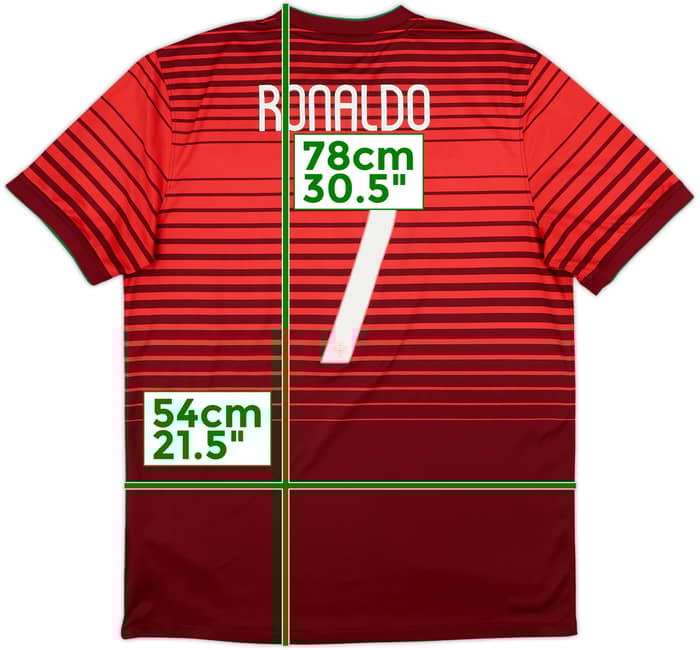 2014-15 Portugal Home Shirt Ronaldo #7 - 6/10 - (L)