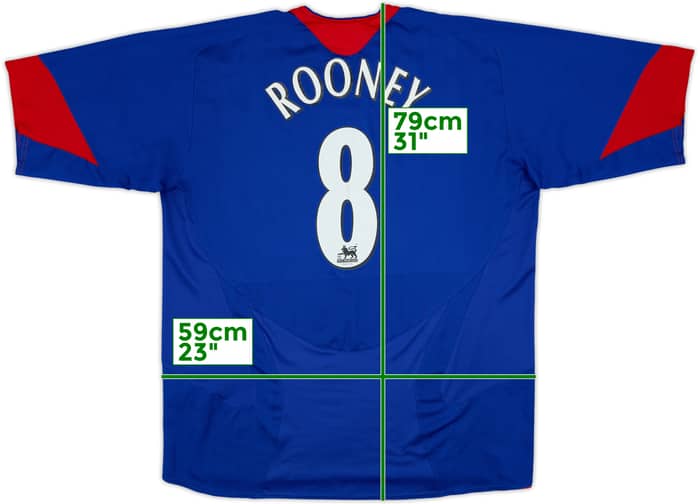 2005-06 Manchester United Away Shirt Rooney #8 - 8/10 - (XL)