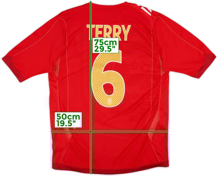 2006-08 England Away Shirt Terry #6 - 10/10 - (M)