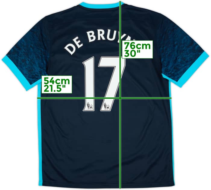 2015-16 Manchester City Away Shirt De Bruyne #17 - 10/10 - (L)