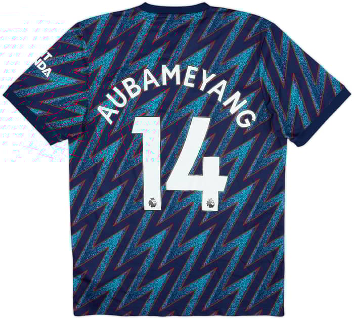2021-22 Arsenal Third Shirt Aubameyang #14 - 9/10 - (M)