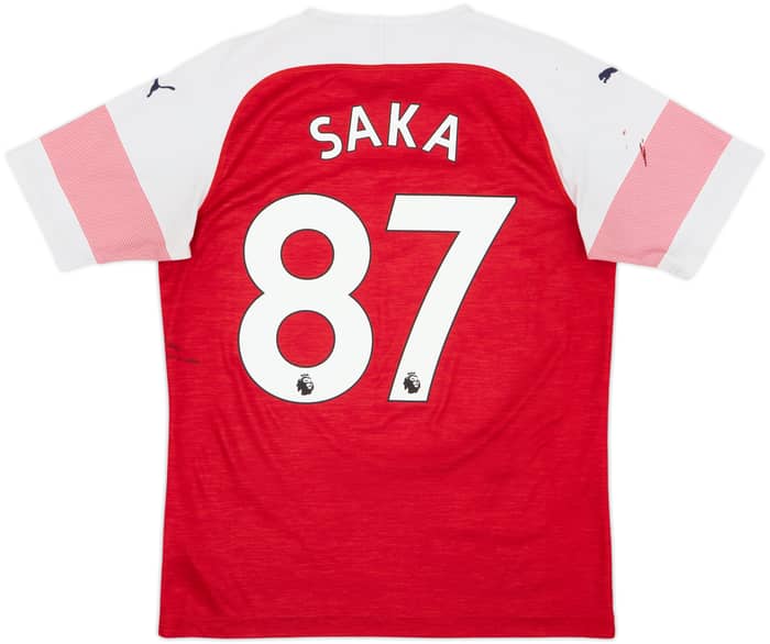 2018-19 Arsenal Home Shirt Saka #87 - 5/10 - (M)