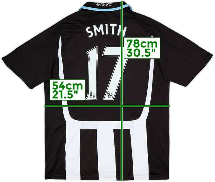 2007-09 Newcastle Home Shirt Smith #17 - 8/10 - (M)