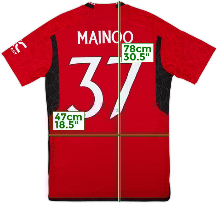 2023-24 Manchester United Authentic 'FA Cup Final' Home Shirt Mainoo #37 (M)