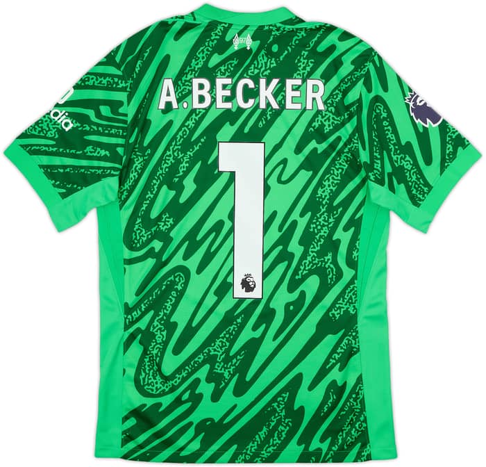 2024-25 Liverpool GK S/S Shirt A.Becker #1 - 8/10 - (S)