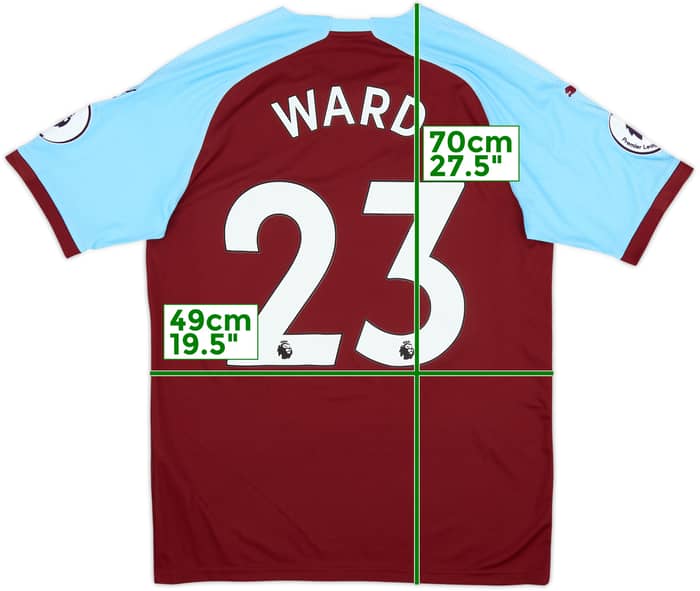 2018-19 Burnley Home Shirt Ward #23 - 9/10 - (M)