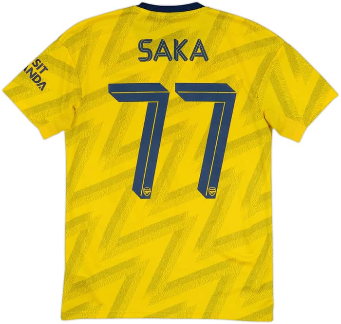 2019-20 Arsenal Away Shirt Saka #77 - 7/10 - (S)