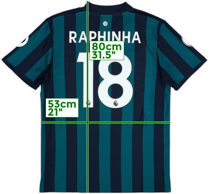 2020-21 Leeds United Away Shirt Raphinha #18 - 7/10 - (L)